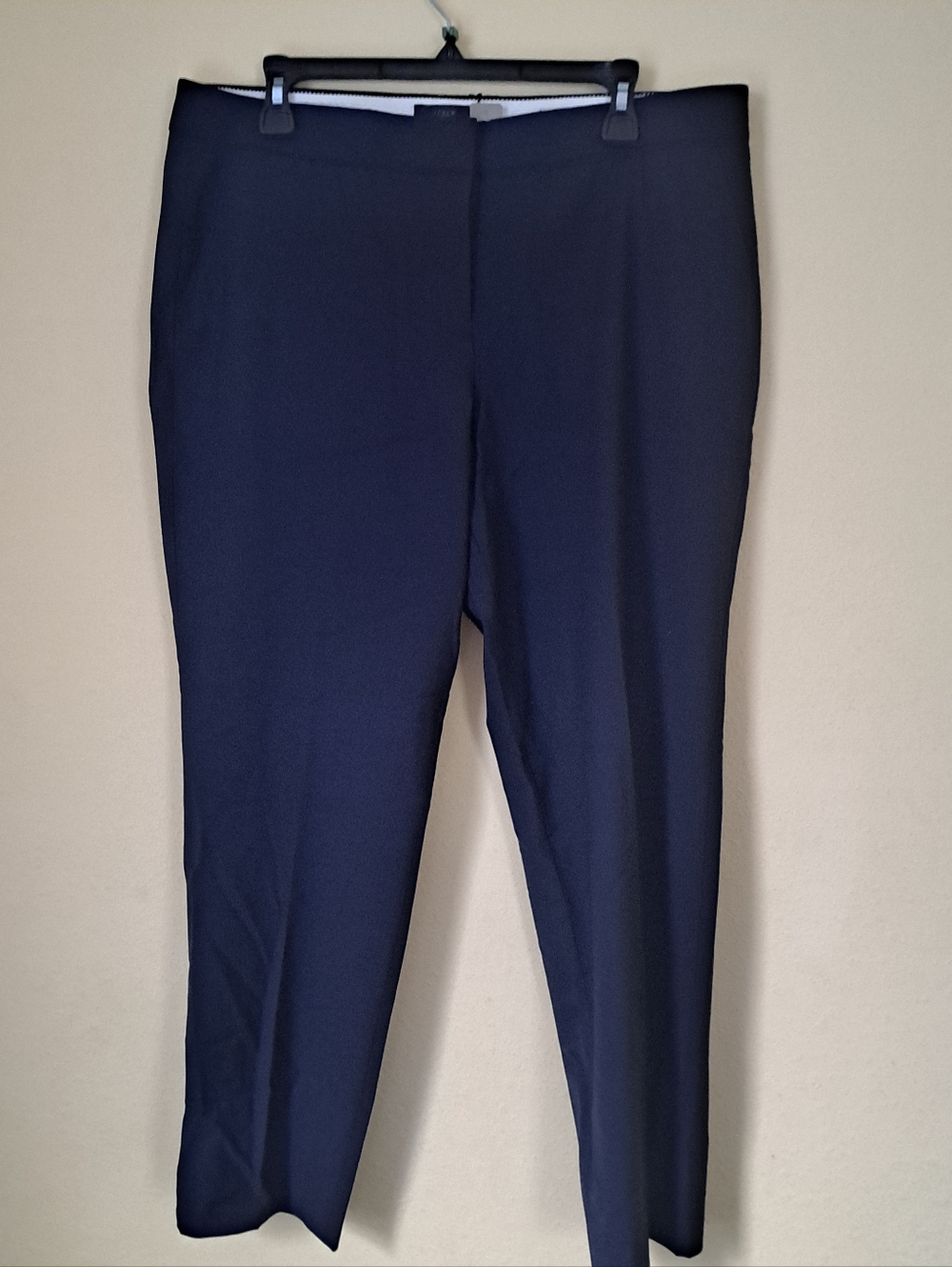 J. Crew Black Wool Favorite Fit Tollegno 1900 Super 120’s Dress Pants Sz 12